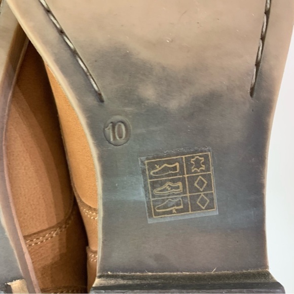 DIBA TRUE Leather booties chestnut Suede lace up chunky ankle boot 10 - Picture 12 of 16